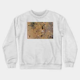 Sea sand surface after low tide Crewneck Sweatshirt